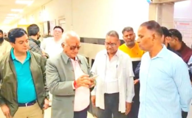 पाली विधायक भाटी के निरीक्षण में बांगड़ अस्पताल में मिली अव्यवस्थाए