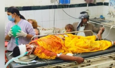 सवारियों से भरी जीप पलटी आधा दर्जन से अधिक लोग घायल