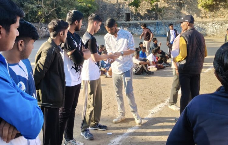 सृजनोत्सव युवा सप्ताह के तहत हैंडबॉल प्रतियोगिता आयोजित