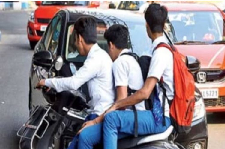 नाबालिग वाहन चालकों के विरूद्ध कार्यवाही के संबध में