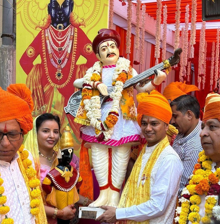 भव्य झांकियों के साथ निकली संत शिरोमणि नामदेव महाराज की ऐतिहासिक शोभायात्रा जोधपुर संभाग