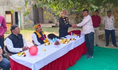 इंटक के प्रदेशध्यक्ष श्रीमाली का स्वागत   