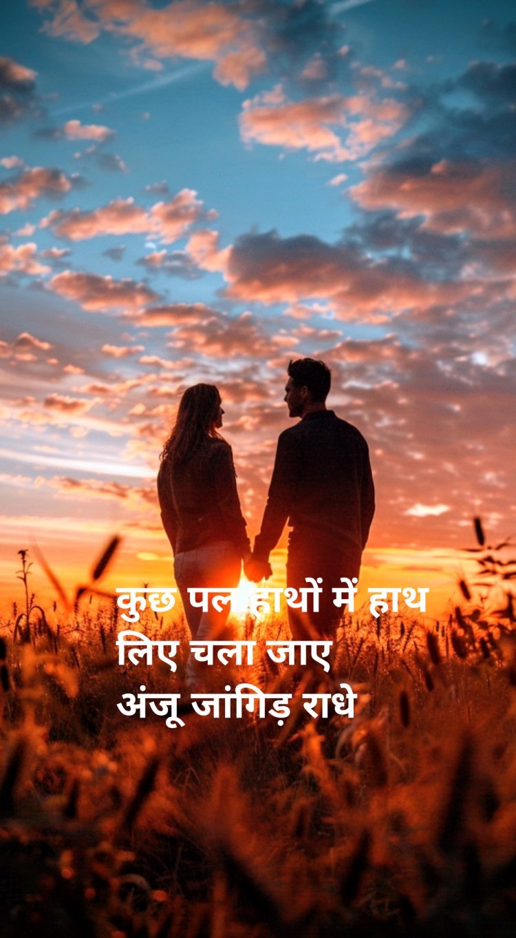 कुछ पलो हाथों में हाथ लिए चला जाए