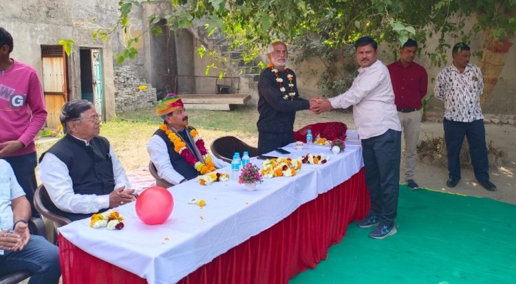 इंटक के प्रदेशध्यक्ष श्रीमाली का स्वागत   