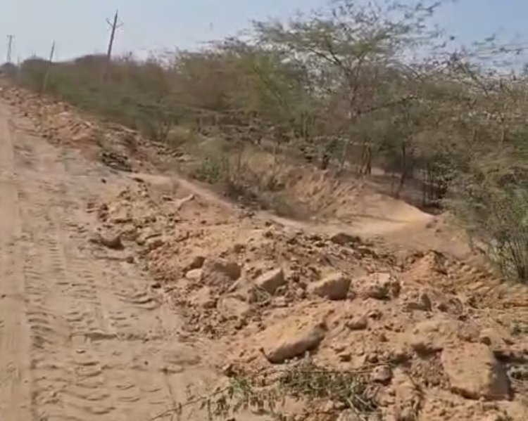 घटिया सड़क निर्माण पर सवाल ठेकेदार–विभाग की मिलीभगत का आरोप*