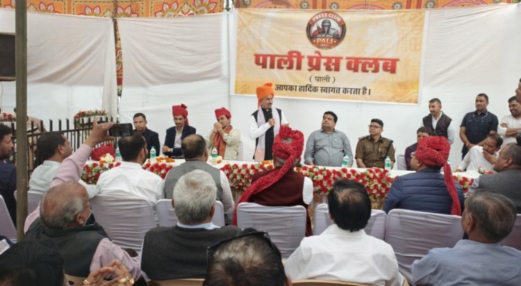 राज्यसभा सांसद मदन राठौड़ ने किया मीडिया गैलेरी के नवीनीकरण कार्य का लोकार्पण