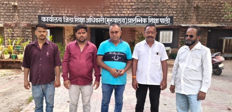 मिड डे मिल को लेकर सौंपा ज्ञापन     