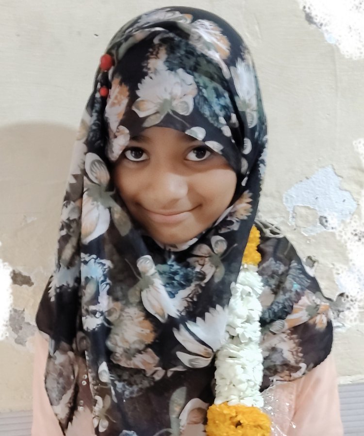 अरिसा नूर ने रखा माहे रमजान का पहला रोजा