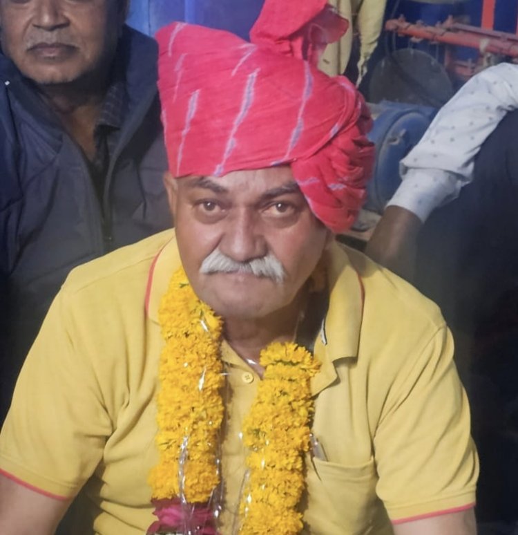 माली समाज नयापुरा के चौधरी पद पर देवीलाल सांखला नियुक्त