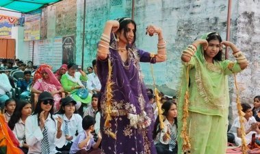 विजय आदर्श विद्या मंदिर माध्यमिक विद्यालय में सुरीलो राजस्थान सांस्कृतिक कार्यक्रम आयोजित