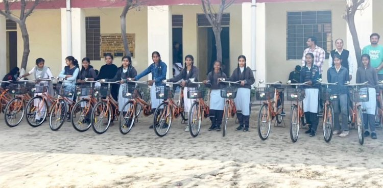 पाली में 100 बालिकाओं को साइकिल वितरण 19 मार्च को