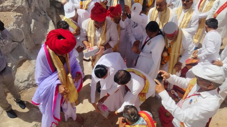 ब्रह्माकुमारीज संस्थान द्वारा कल्याण सरोवर परिसर में शिवालय के भूमिपूजन एवं सरोवर के शिलान्यास का भव्य आयोजन