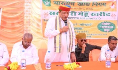 कैबिनेट मंत्री जोराराम कुमावत ने खरीद केंद्रों का किया उदघाटन*