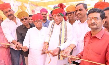 कैबिनेट मंत्री जोराराम कुमावत ने किया अनेक कार्यों का शिलान्यास