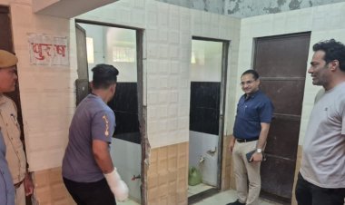 मानसून पूर्व नालों की सफाई व शहर स्वच्छता व्यवस्था का आयुक्त ने किया निरीक्षण