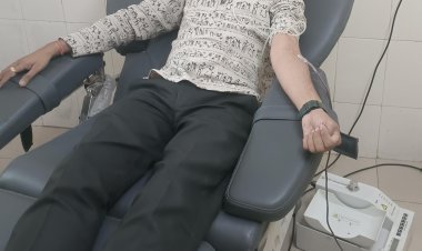 अंकित अग्रवाल ने 22 वी बार किया रक्तदान 