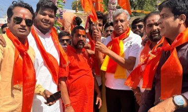 भगवान श्री परशुराम की निकली शोभायात्रा