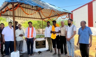 सारण श्री पुष्पवती गौशाला में जल उवाला का उद्घाटन कटारिया परिवार ने करवाया निर्माण