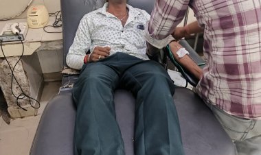 "रक्तदान कर बचाई महिला की जान जितेंद्र पालरिया ने पेश की मानवता की मिसाल
