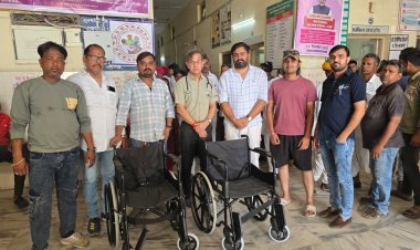भामाशाह ने की जरूरतमंदों के लिए आठ व्हील चेयर भेंट