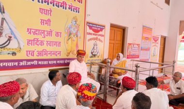 मंत्री पटेल ने रोहट के चेन्डा कार्यक्रम स्थल का लिया जायजा