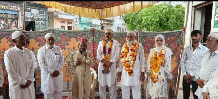 सोजत से उमराह के लिए हाजी मुस्ताक कुरैशी परिवार सहित रवाना समाजबंधुओं ने दी मुबारकबाद