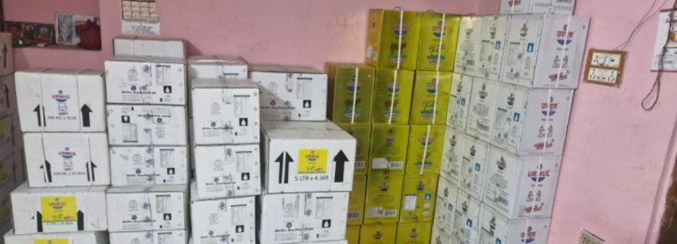 मंडोर मंडी में बड़ी कार्रवाई 14800किलो घी और खाद्य पदार्थ सीज