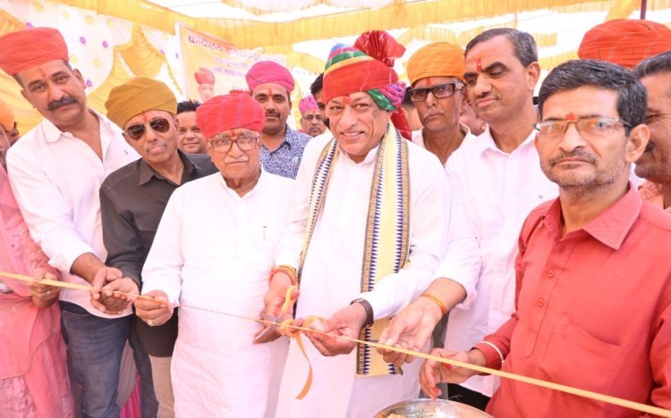 कैबिनेट मंत्री जोराराम कुमावत ने किया अनेक कार्यों का शिलान्यास