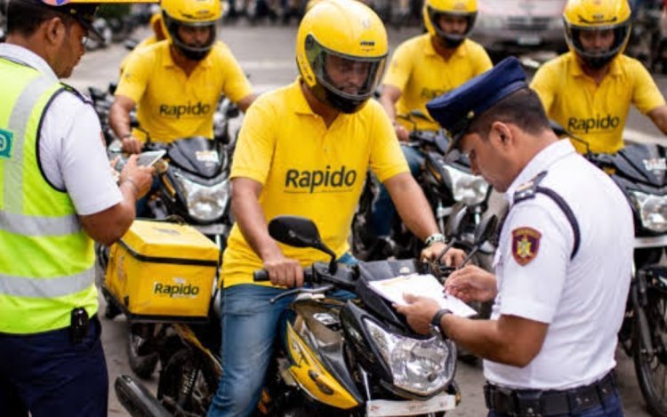 6 वाहनों  का चालान कर किया जप्त