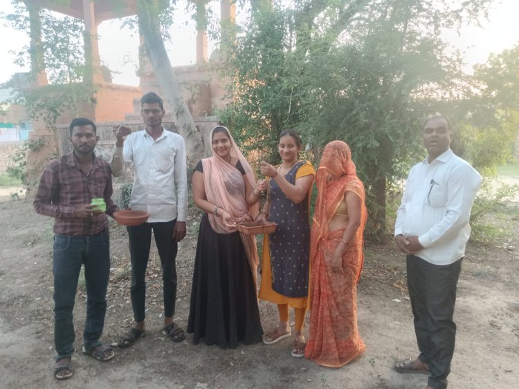 मूक पशु-पक्षियों की प्यास बुझाने के लिए 101 परिंडे लगाए