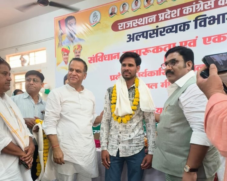 अल्पसंख्यक कोऑर्डिनेटर इरशाद सिलावट का किया स्वागत