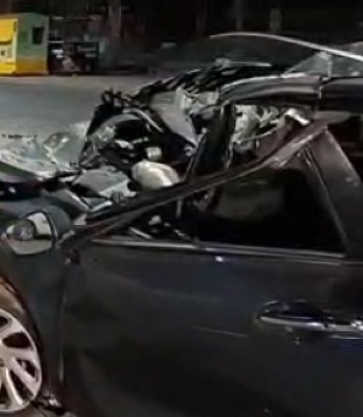 डम्पर और कार की भिड़ंत,एक डॉक्टर की मौत साथी डॉक्टर गंभीर घायल*