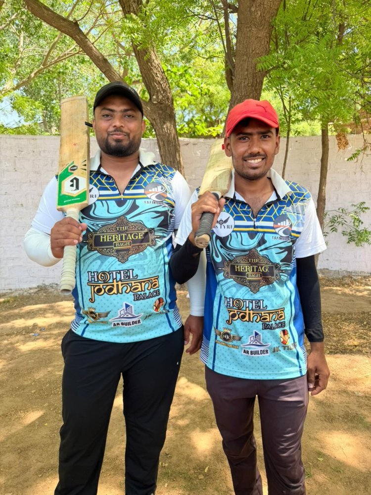 कौम मेड़ती सिलावटान क्रिकेट प्रतियोगिता रहमानिया इलेवन ने स्माइल इलेवन को हराया 