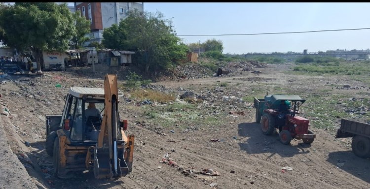 निगम आयुक्त ने किया बांडी नदी क्षेत्र का निरीक्षण सफाई कार्य शुरू’