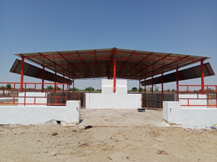 सवराड़ गौशाला में प्याऊ, डॉम, गौ प्रतिमा का शुभारम्भ   50 लाख की लागत से तैयार प्याऊ, गौमाता प्रतिमा, एक डॉम का होगा उद्घाटन। 