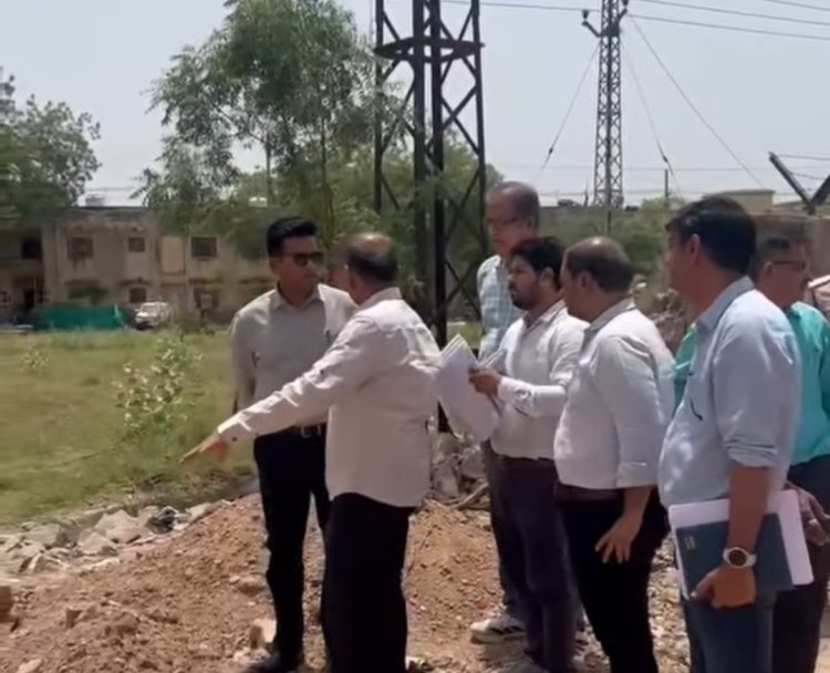 बनाड़ रोड पर निर्माण कार्यों का जिला कलक्टर ने किया निरीक्षण