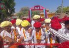 सिरवी समाज द्वारा कलश यात्रा व अखंड ज्योत निकाली