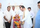 मंदिर के प्राण प्रतिष्ठा समारोह में शामिल हुए जोराराम कुमावत