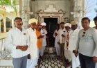 शिवराजपुर महादेव मंदिर की वर्षगांठ मनाई प्राकृतिक भू शिवलिंग अमर पर ध्वजा चढ़ाई