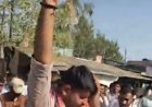 शिव विधायक भाटी ने स्वयं पर उड़ेला पेट्रोल
