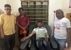 गौपुत्र विक़्रम मेवाडा, नरेद्र चदेल ने किया आपतकालीन मे रक़्त दान 
