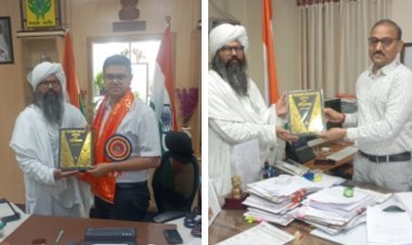 महंत डॉ नानक दास जी महाराज ने जिला कलेक्टर व एडीएम से की औपचारिक मुलाकात 