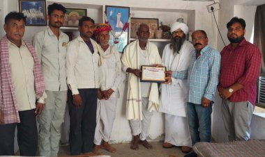 रोहिणी, नागौर में बनेगा भव्य कबीर आश्रम भूमि दान करने वाले भामाशाह का किया सम्मान 