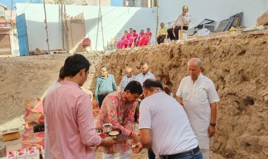 आशापुरा माताजी मंदिर एवं शिव परिवार मंदिर के नीव का शुभ मुहुर्त हर्षोल्लास से सम्पन्न 