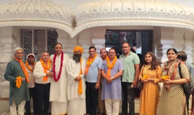 मंदिर दर्शन सनातनधर्म संस्कृति रक्षा संकल्प सभा का कार्यक्रम आयोजित   महंत डॉ नानक दास जी महाराज का रहा विशेष सानिध्य 