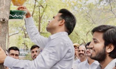 कलक्टर परिसर में लगाए परिंड़े