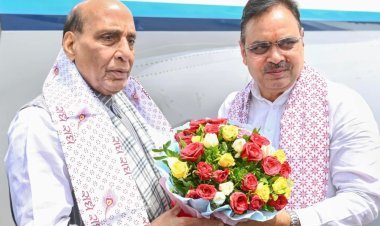 केंद्रीय रक्षा मंत्री राजनाथ सिंह का जोधपुर आगमन, मुख्यमंत्री ने की अगवानी*