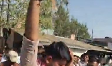 शिव विधायक भाटी ने स्वयं पर उड़ेला पेट्रोल