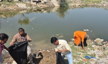 उम्मेद सागर नहर पर हुआ “स्वच्छता श्रमदान” कार्यक्रम -
