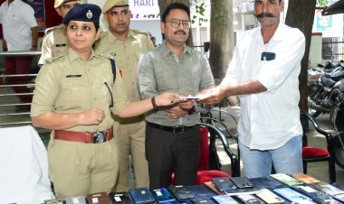 60 लाख के 116 मोबाईल  मालिकों को लोटाए